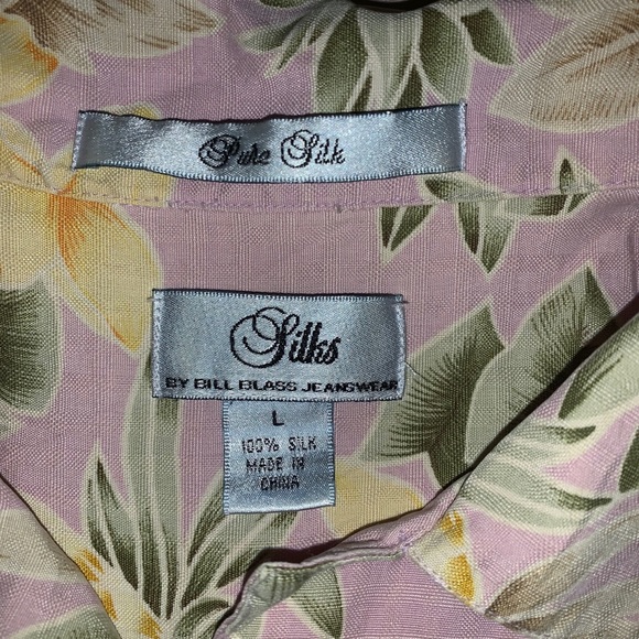 VINTAGE Bill Blass Hawaiian 100% silk Top - Picture 5 of 5